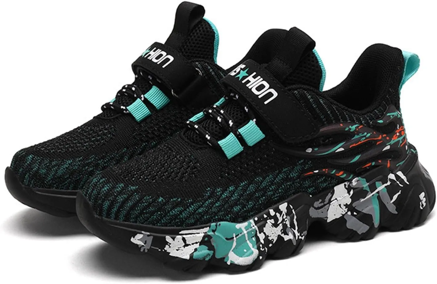 IWIHMIV Kids Tennis Shoes Toddler Slip On Shoes Toddler Boys Breathable Non Slip Sneakers Running Walking Sports Shoes
