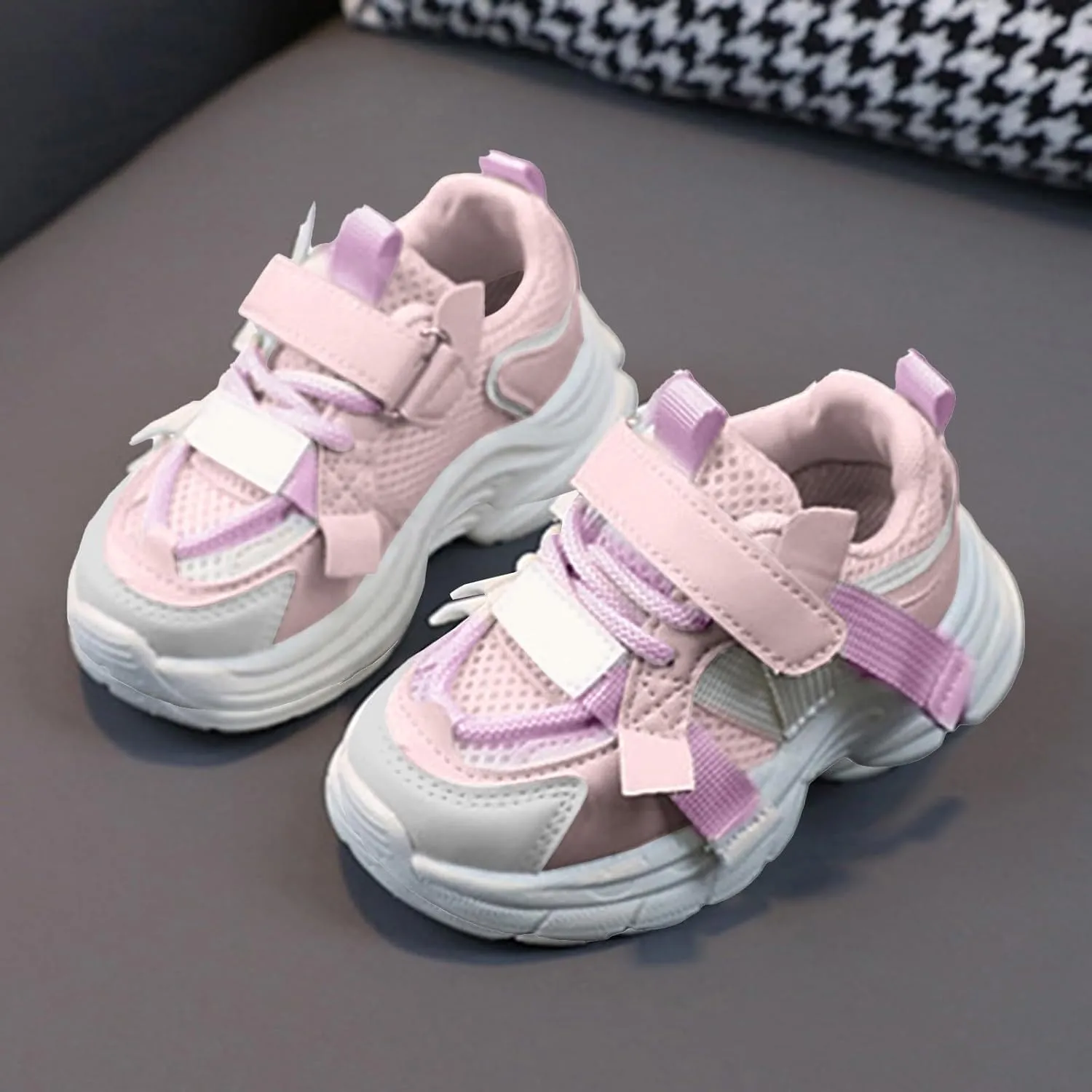 IWIHMIV Toddler Boys Sneakers Toddler Tennis Shoes Boys Slip On Sneakers Boys Girls Lightweight Athletic Running Shoes for Toddler
