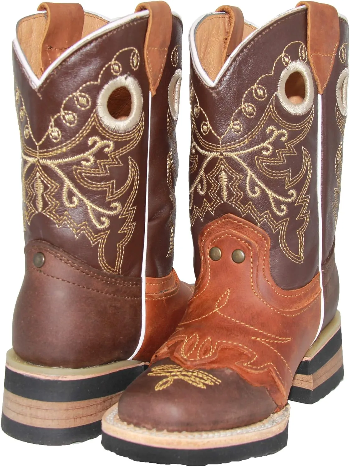 Kids Square Toe Western Cowboy Boot
