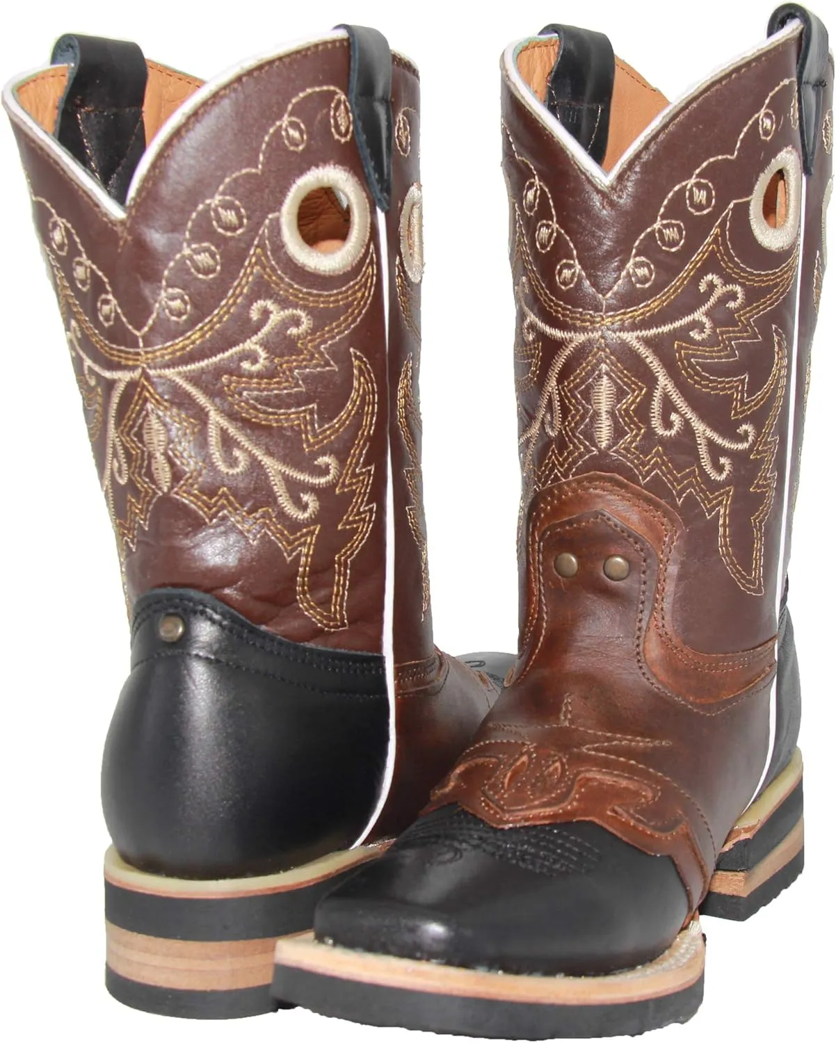Kids Square Toe Western Cowboy Boot