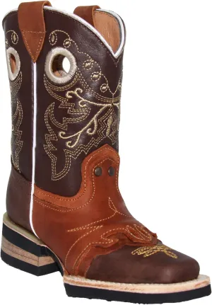 Kids Square Toe Western Cowboy Boot
