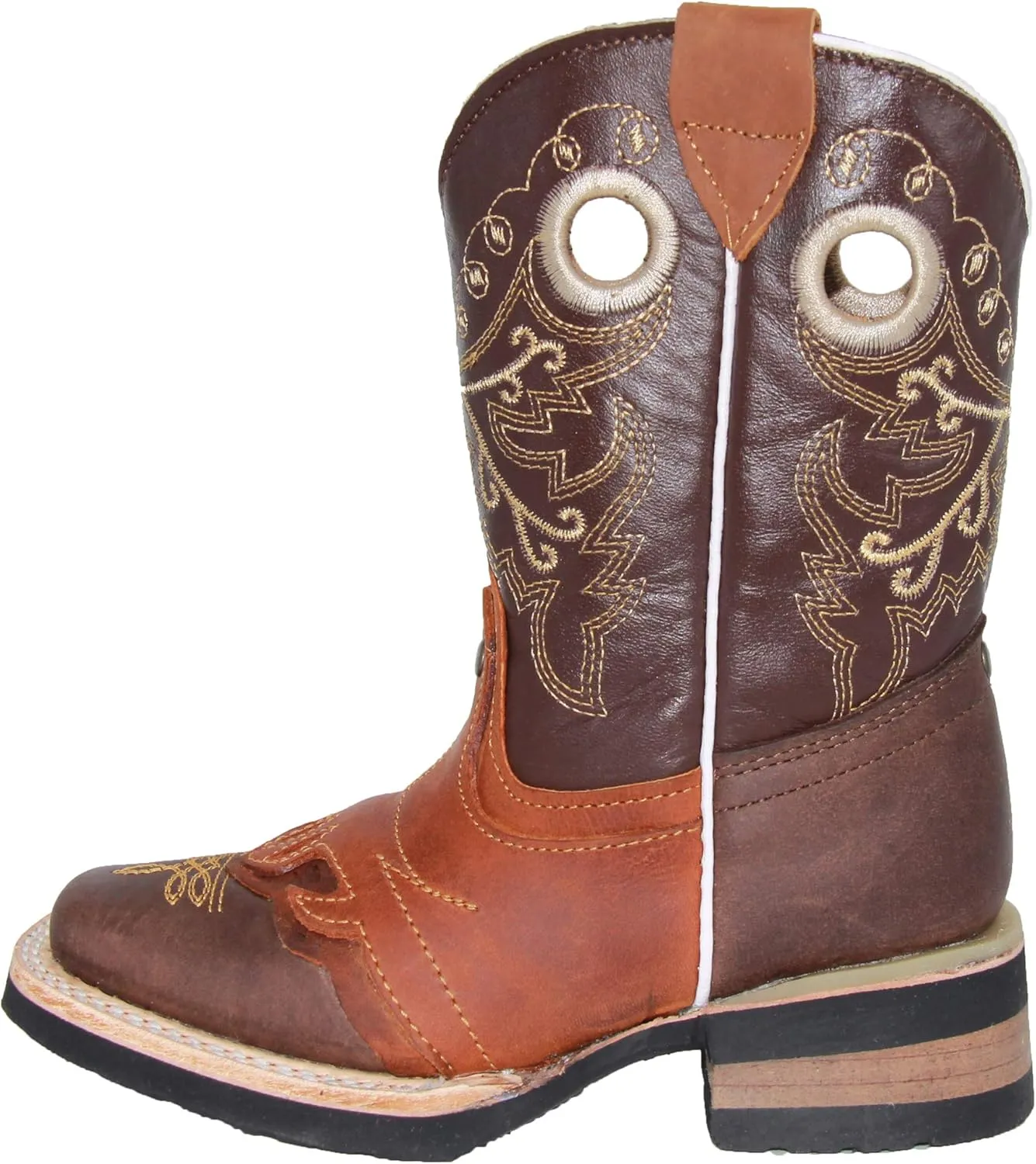 Kids Square Toe Western Cowboy Boot
