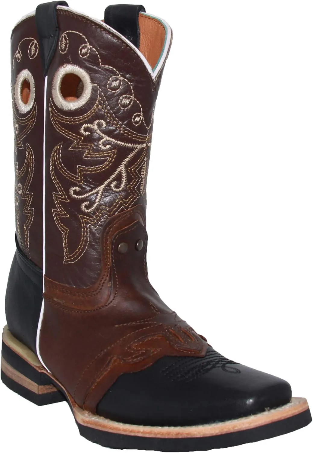 Kids Square Toe Western Cowboy Boot