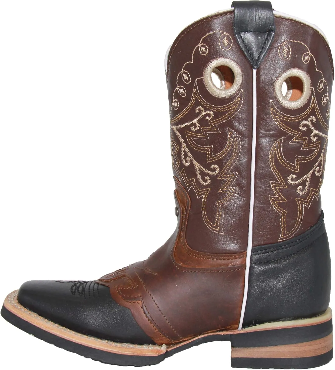 Kids Square Toe Western Cowboy Boot