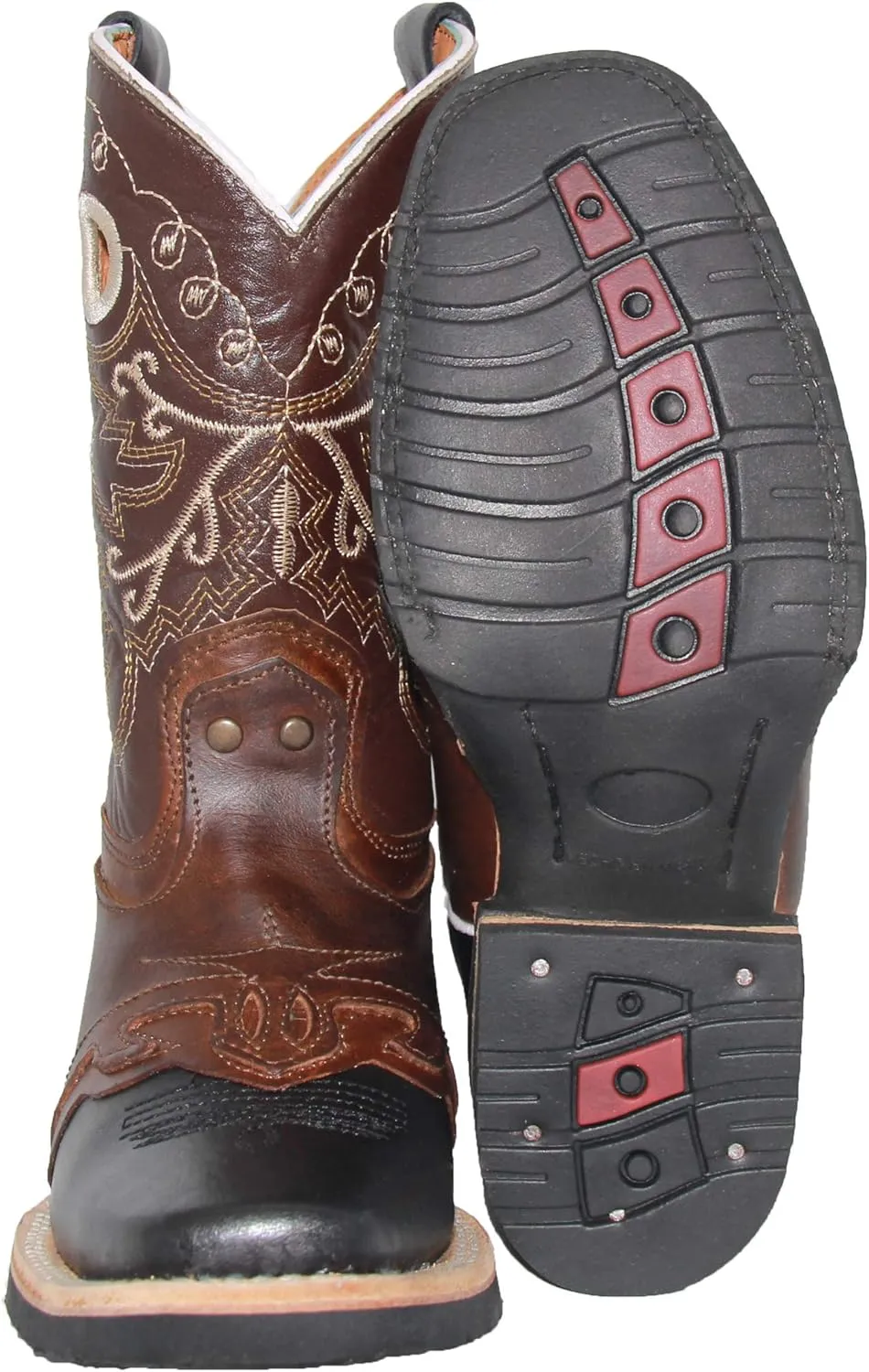 Kids Square Toe Western Cowboy Boot