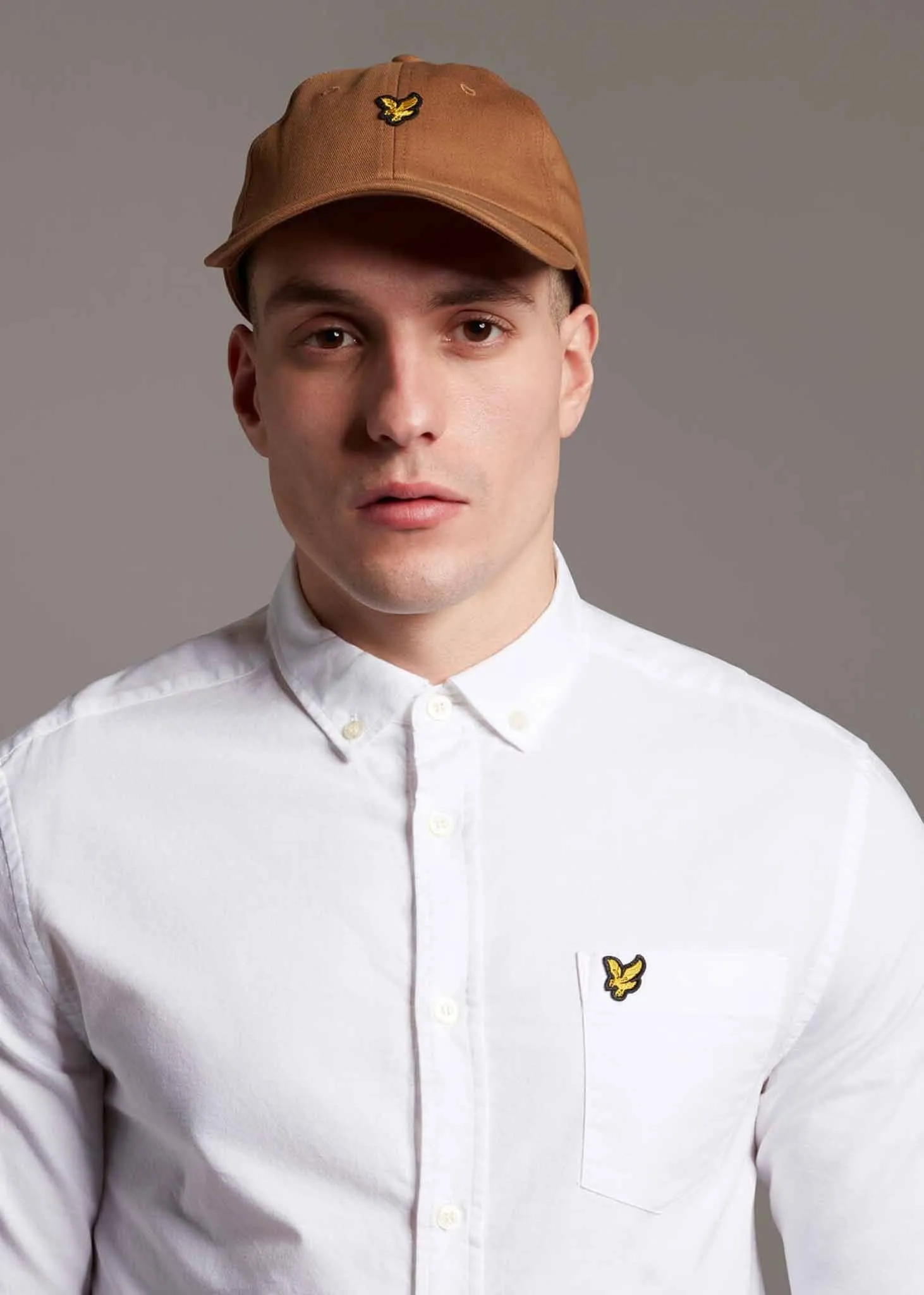 Light weight oxford shirt ss - white