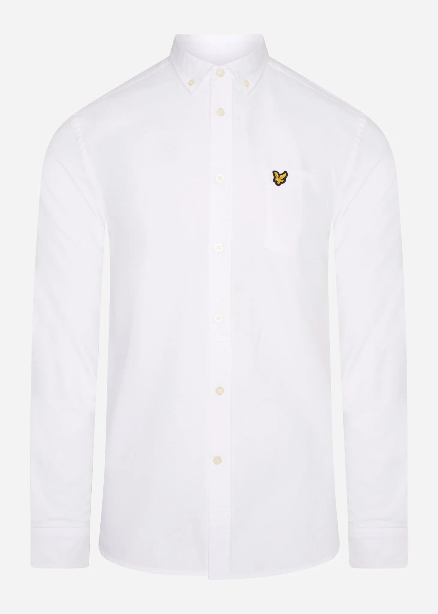 Light weight oxford shirt ss - white