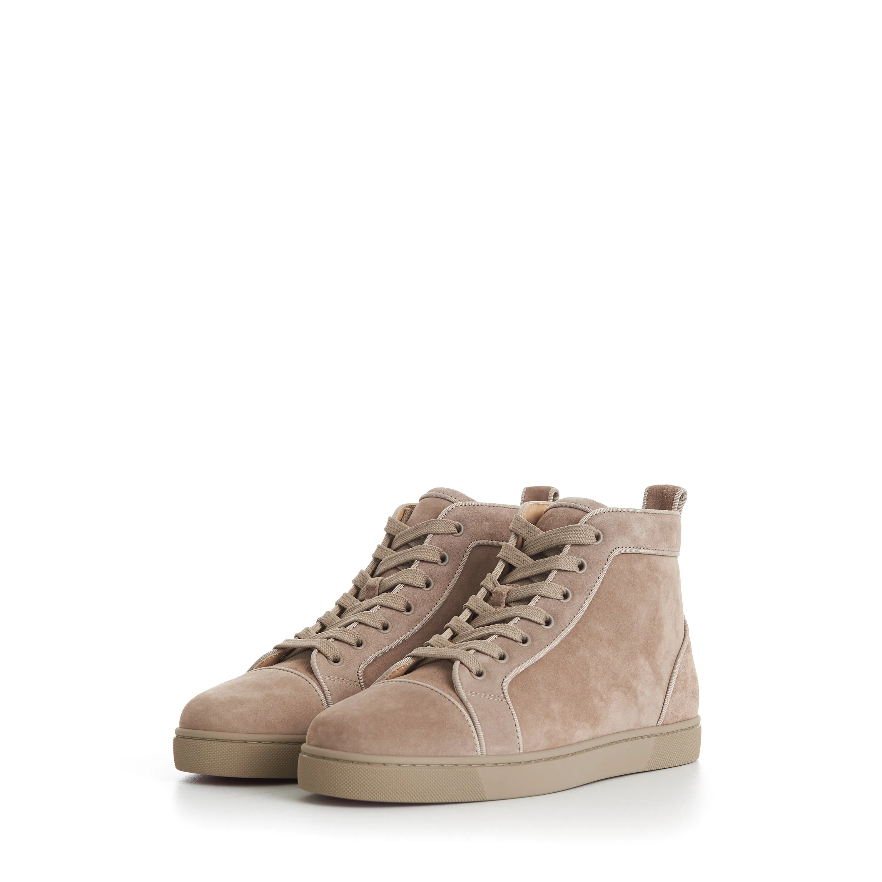 Louis High Top Sneakers - Suede, Saharienne Beige