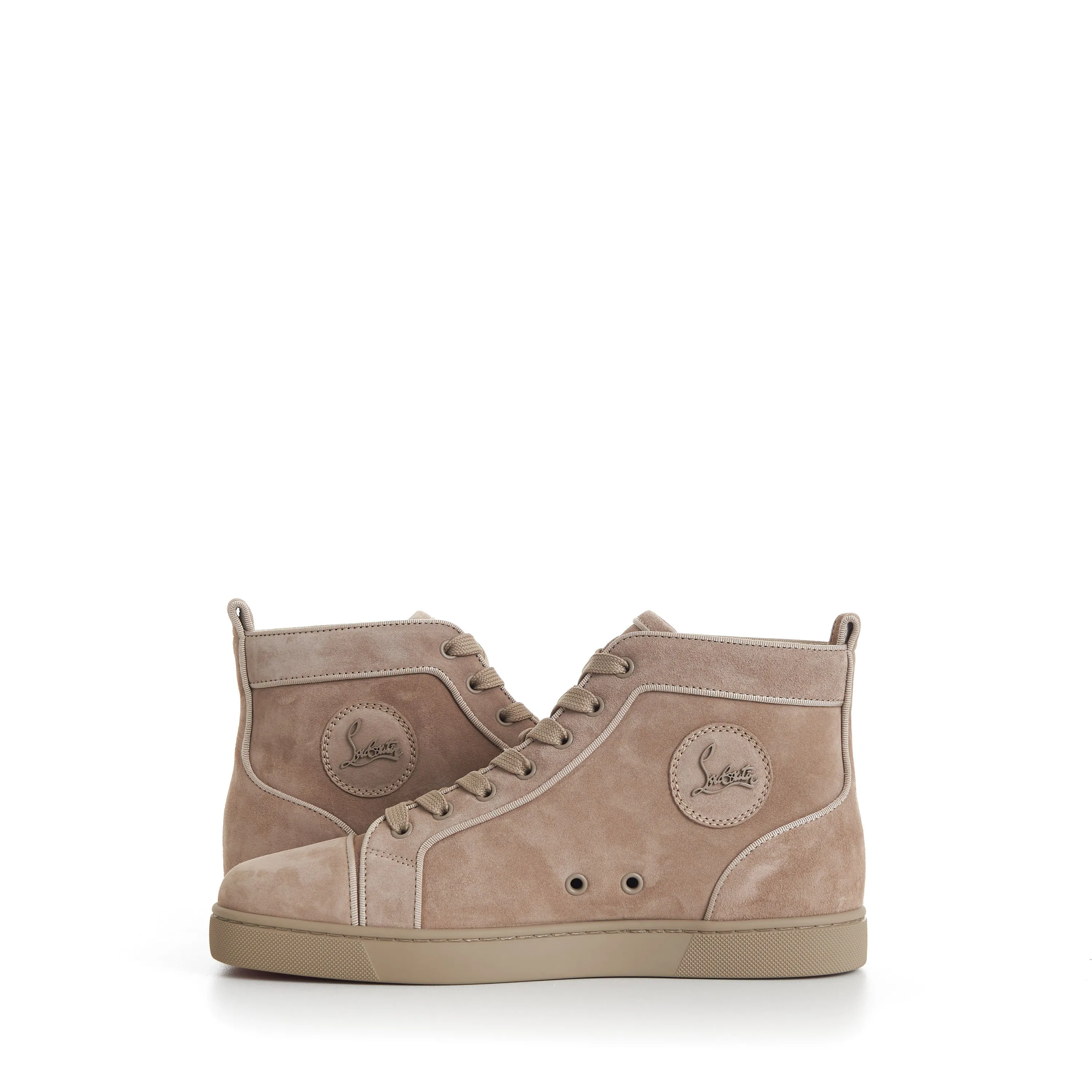Louis High Top Sneakers - Suede, Saharienne Beige