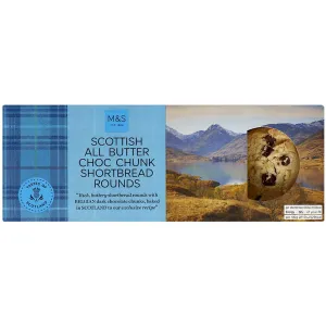 M&S Food All Butter Scottish Shortbread Chocolate Chunk Rounds 175g