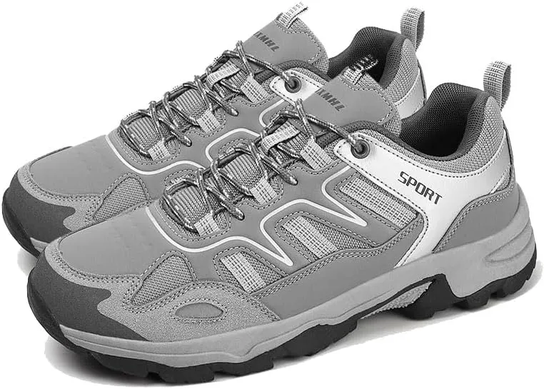 Men Non-Slip Climbing Shoes Waterproof Sports Hiking Shoes Cross-Country Running Shoes Outdoor Travel Camping Backpacking Shoes Comfortable Outdoor Sneakers