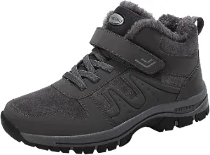 Men Work Boots Non Steel Toe Hiking Sneakers Warm Ankle Womens Safety Toe Shoes Wide Width Platform Sneakers Lightweight Safety Hike Grounded Footwear