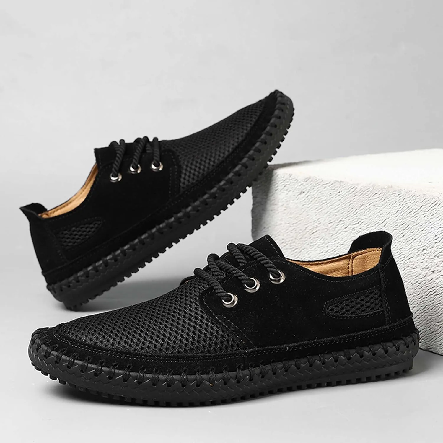 Men's Casual Sports Walking Shoes Breathable Comfortable Sneakers Mesh Soft Bottom Casual Shoes Outdoor Anti-slip Hiking Climbing Shoes