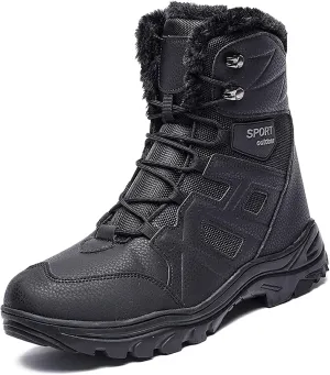 Men's Lace Up Breathable High Top Boots Waterproof Tactical Boots Military Army Outdoor Shoes For Hiking Climbing