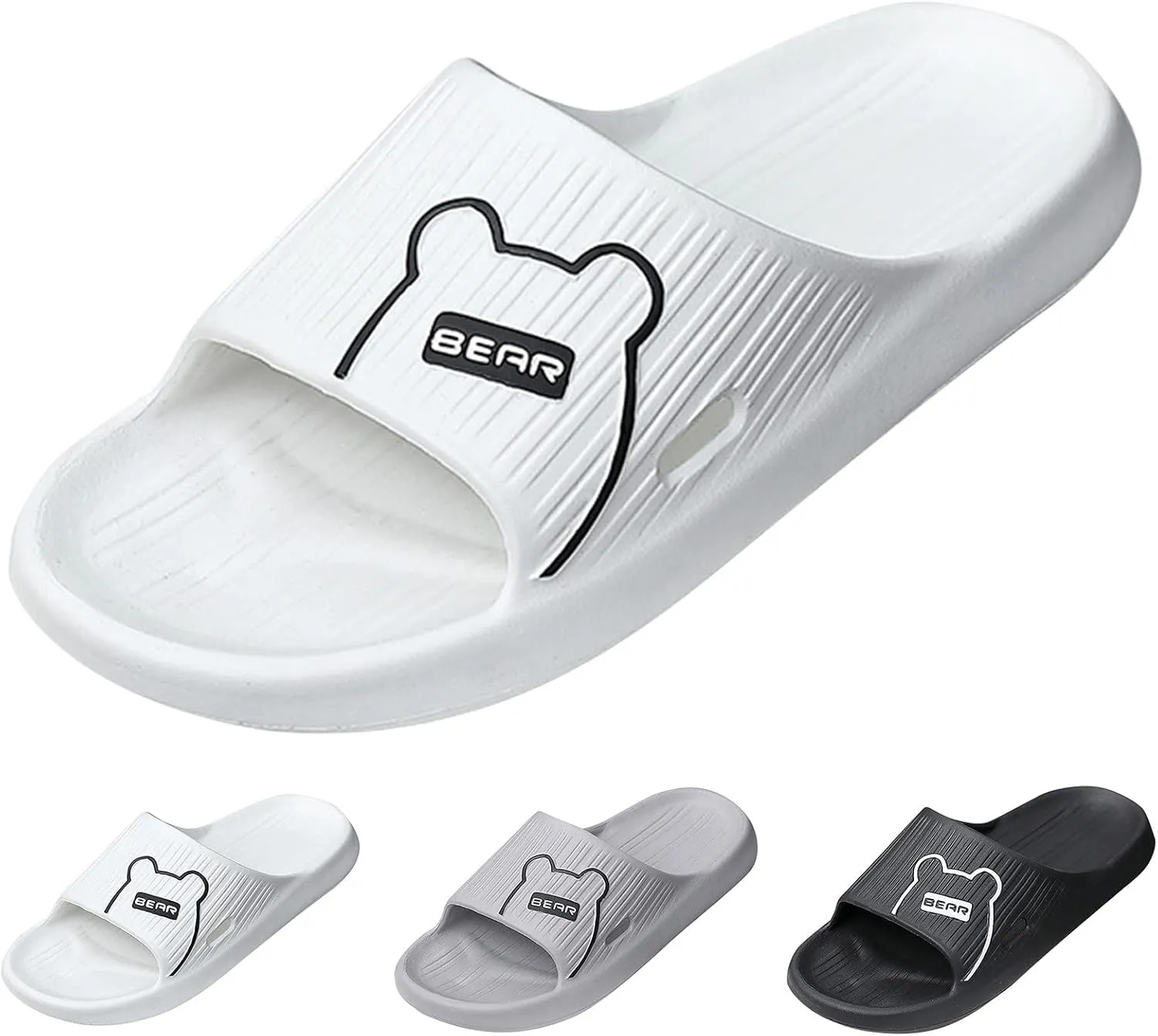 Mens Shower Shoes Slides for Women Mens Slides Womens Indoor Public Ultimate Comfort Slippers