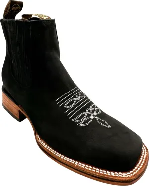 Men's Square Toe Ankle Western Boots