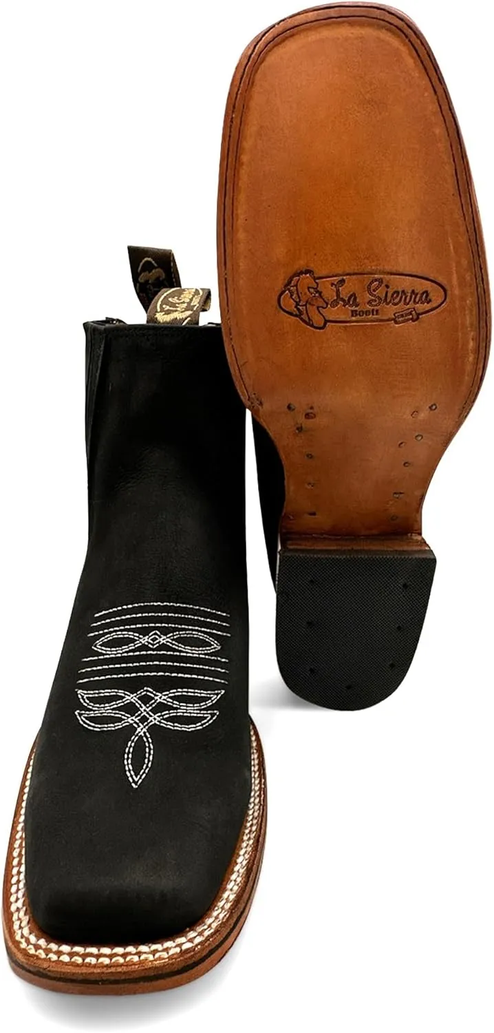 Men's Square Toe Ankle Western Boots