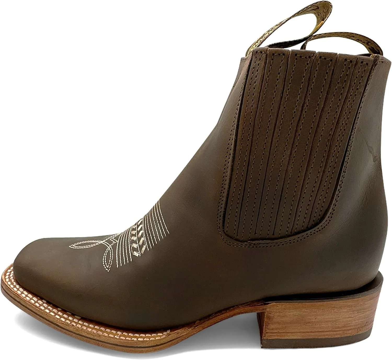 Men's Square Toe Ankle Western Boots