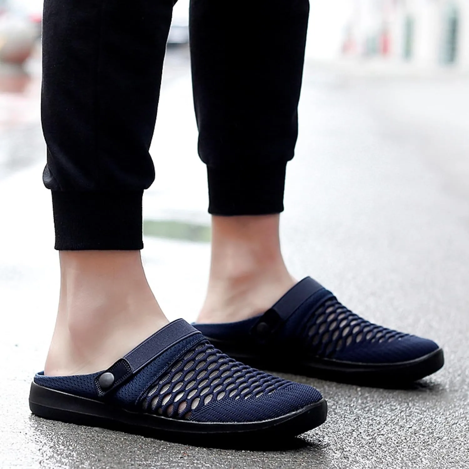 Men's Women's Clogs Garden Shoes Slip On Sandals Breathable Mesh Slingback Slippers Summer Orthopedic Lightweight Athletic Yoga Mat Shoes Indoor Outdoor for Summer