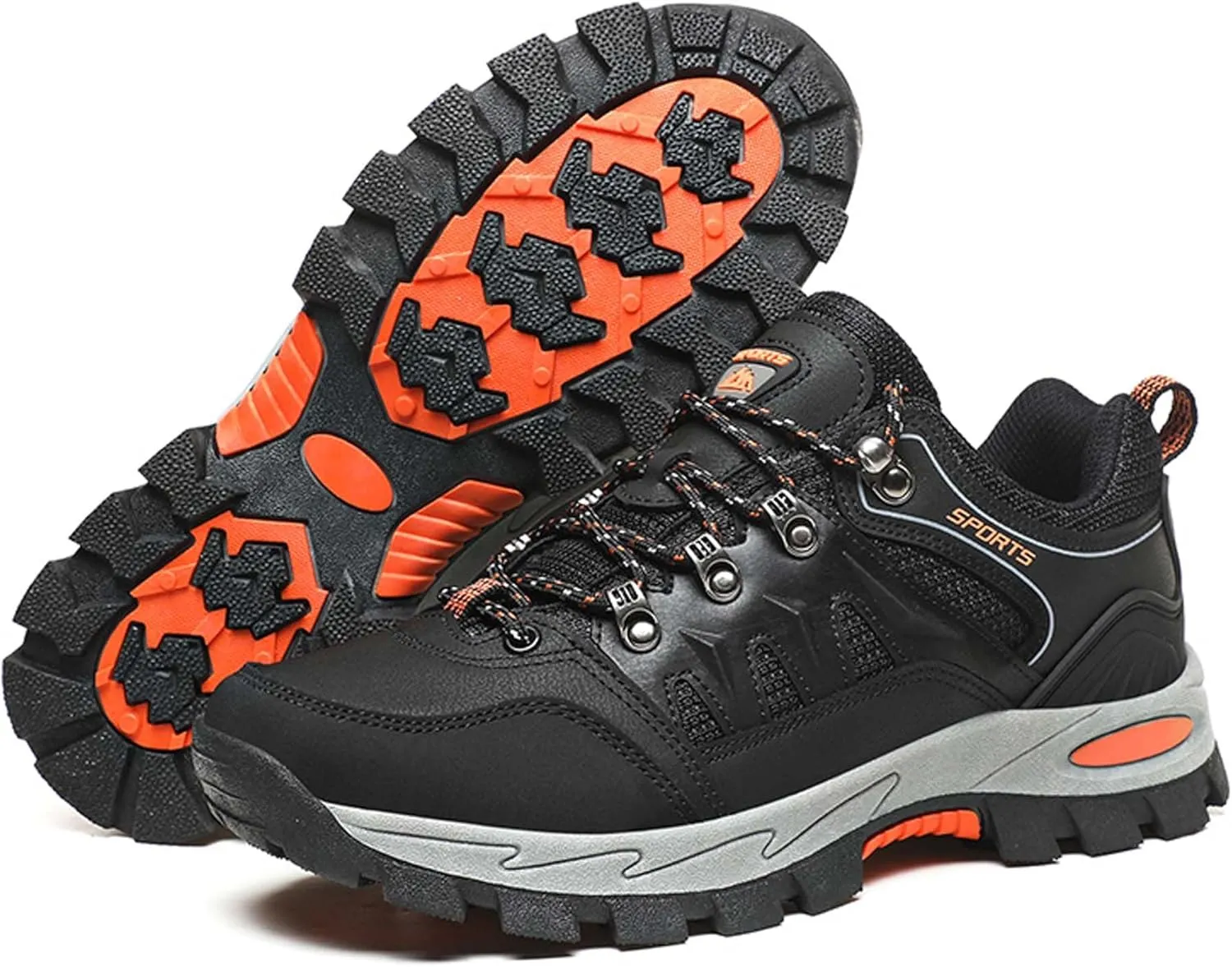 Men's Women's Waterproof Hiking Shoes Non-Slip Breathable Climbing Shoes Outdoor Sports Shoes Comfortable Lightweight Travel Camping Walking Shoes