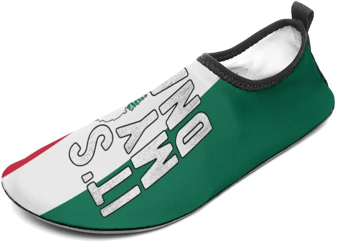 Mexico Flag Mexican Water Shoe Manwomen Quick Dry Water Sock Slip-on Leisure Beach Socks Lightweight Surf Shoes for Swim Surf Travel Non Slip Indoor Outdoor Walking