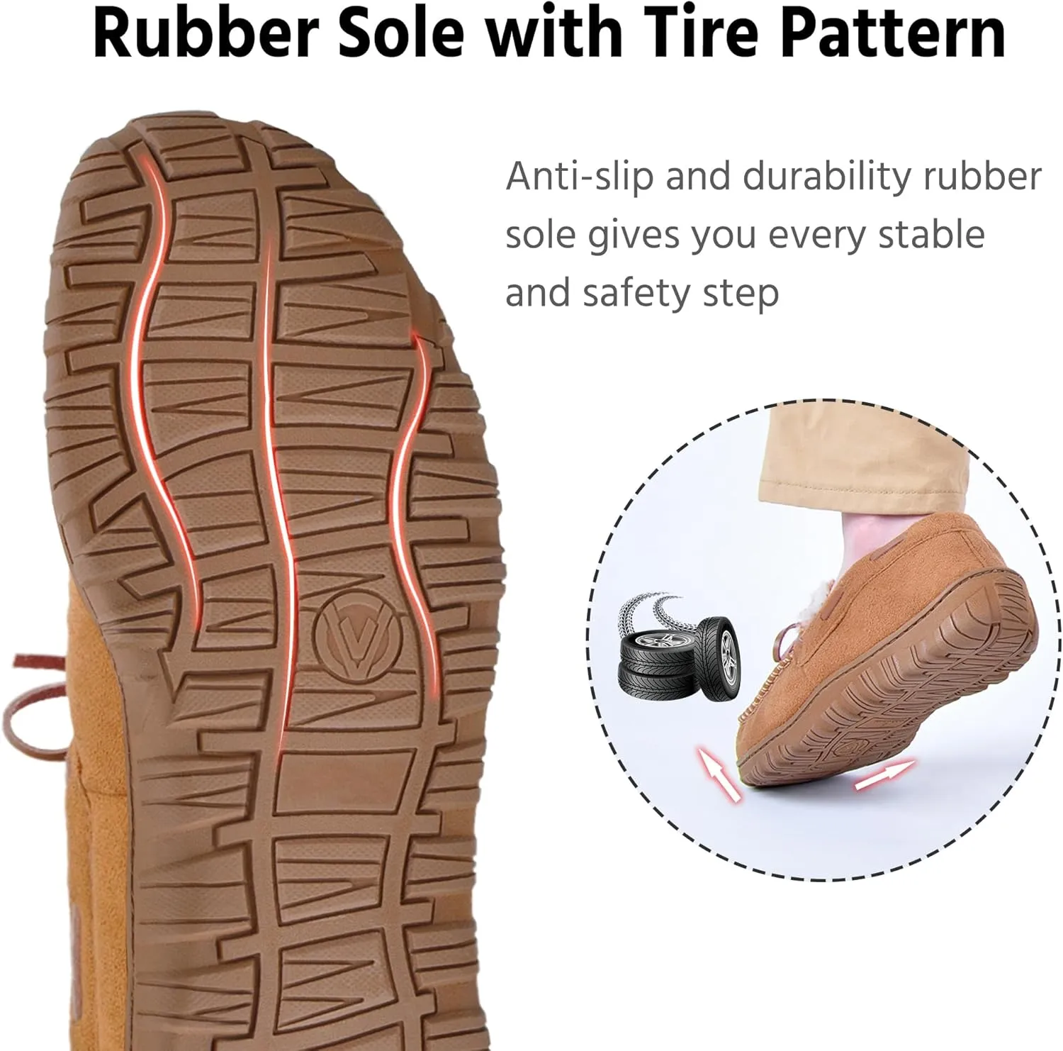 MIXIN Mens Slippers Indoor Outdoor Memory Foam House Shoes Anti-Slip Moccasins Slippers for Men