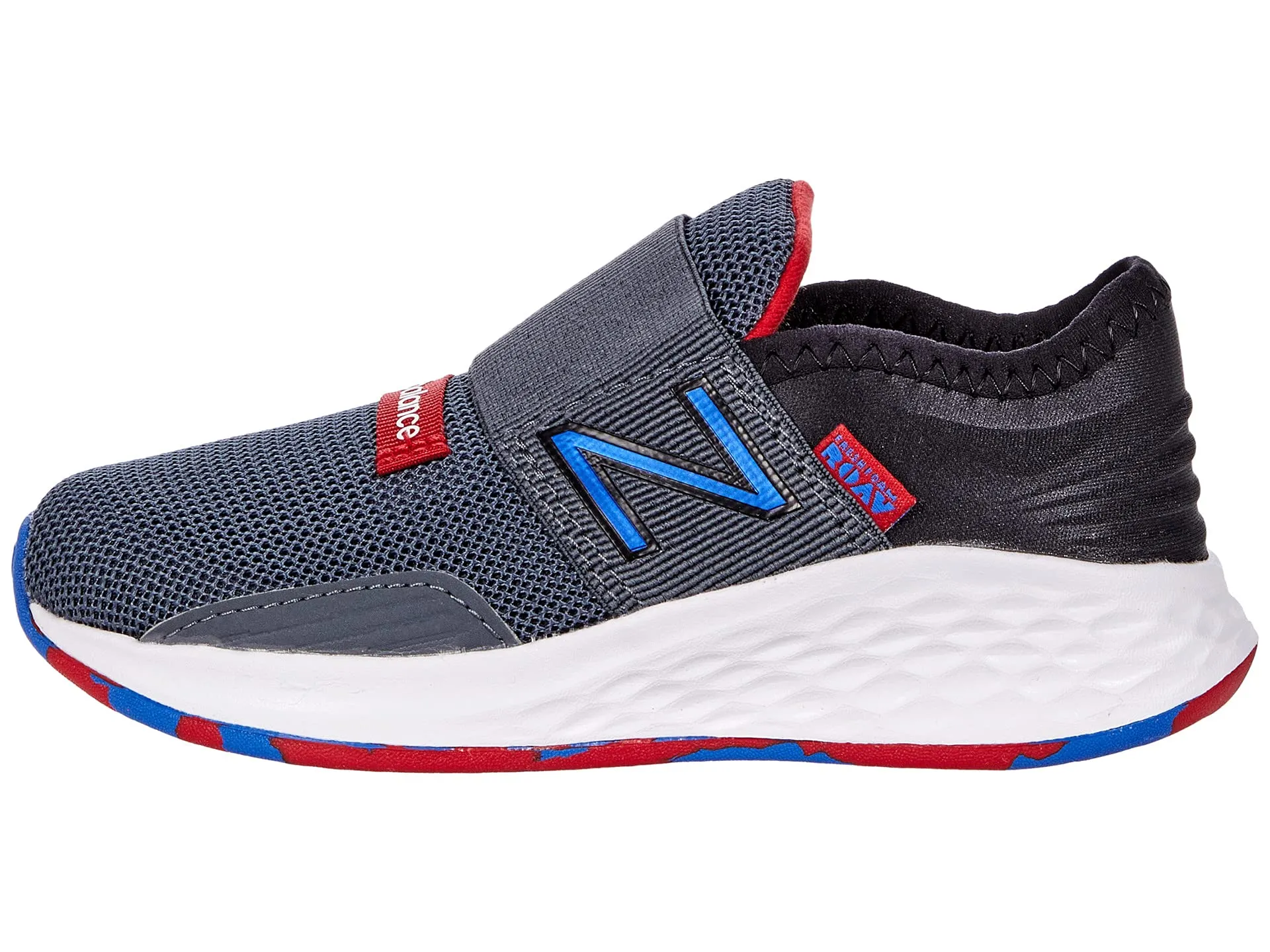 New Balance Fresh Foam Roav Children's Sneakers, Dark Grey/Red/Blue