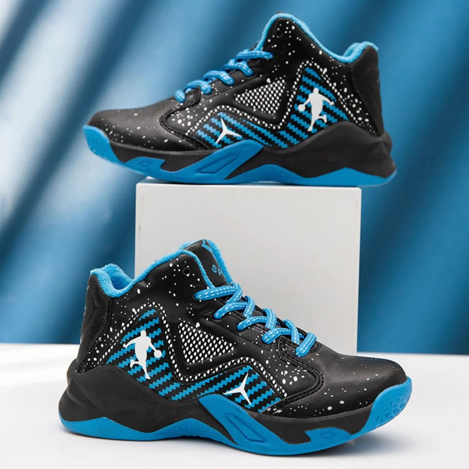 New Plush Fashion Children's Basketball Shoes
