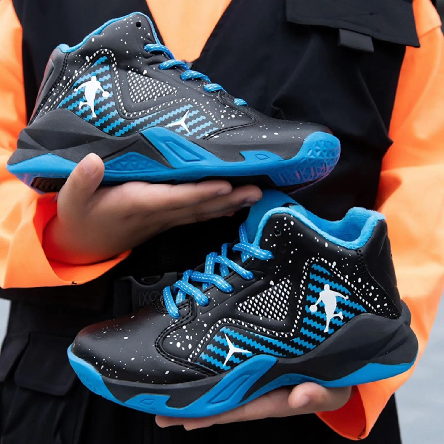 New Plush Fashion Children's Basketball Shoes