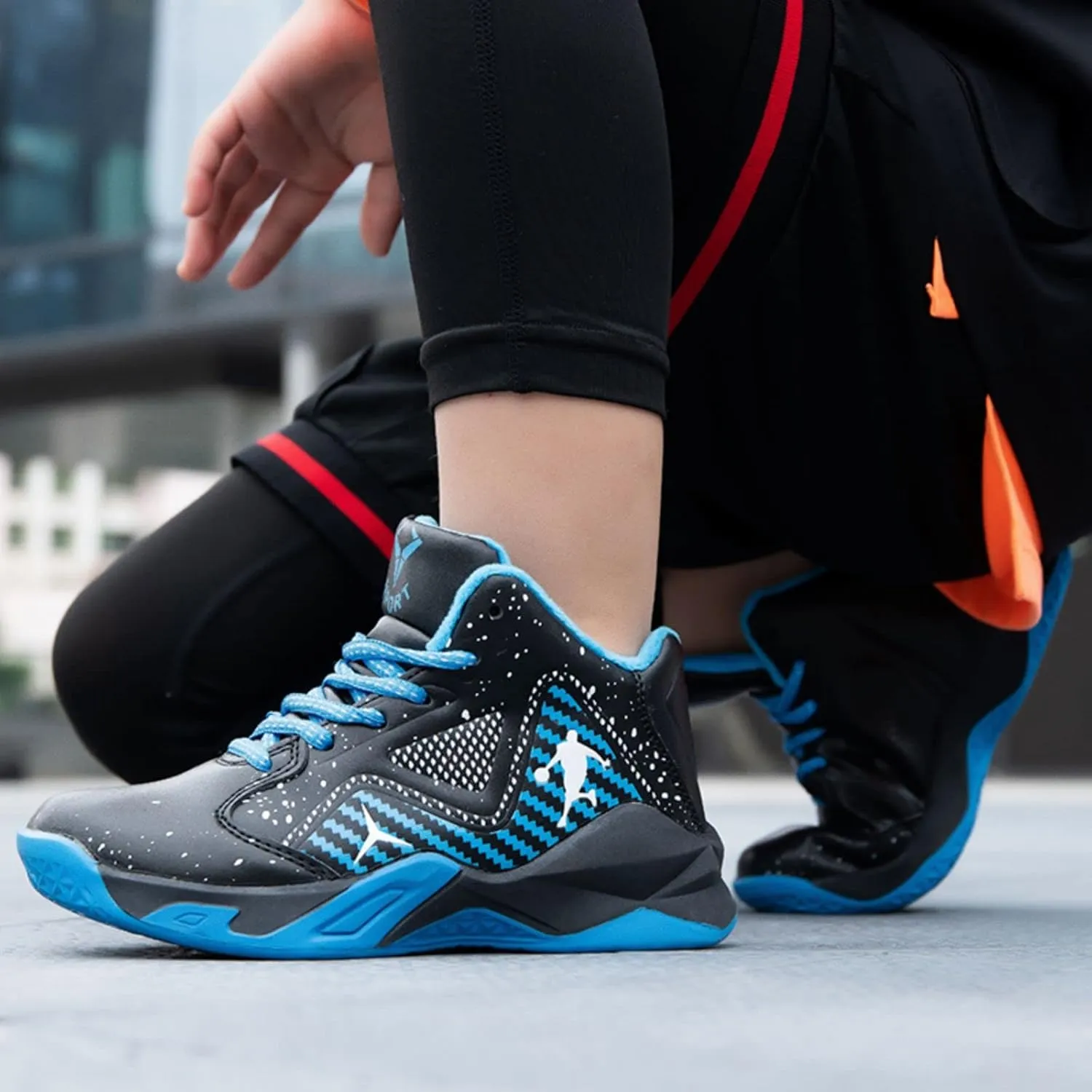 New Plush Fashion Children's Basketball Shoes