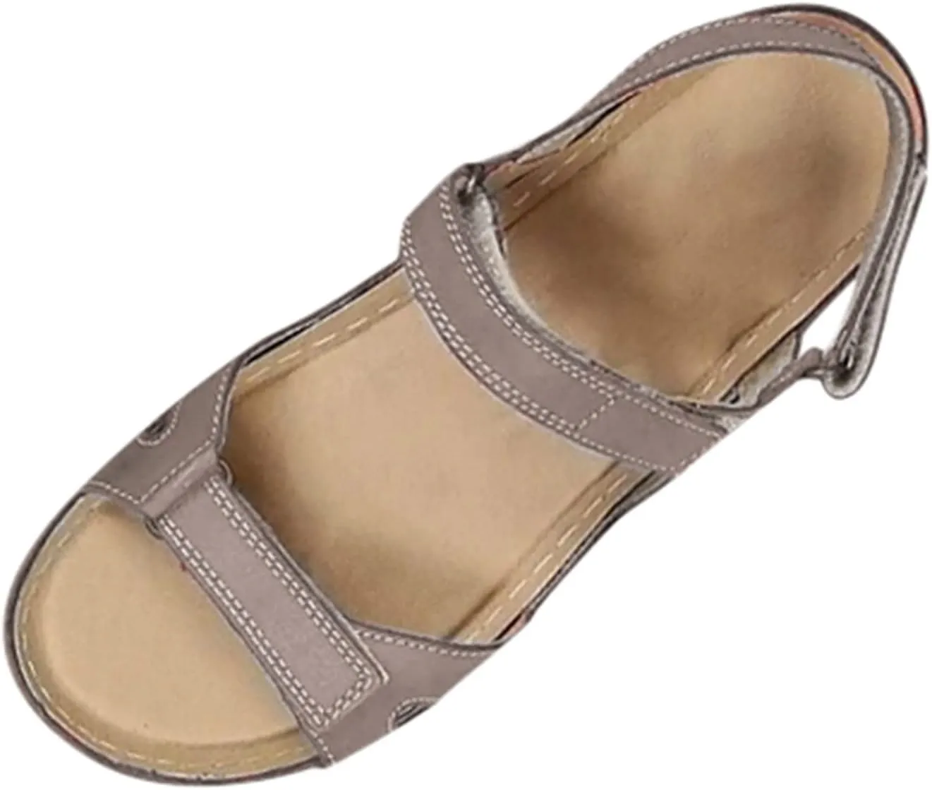 Orthopedic Sandals for Women Arch Support Orthotic Walking Slides Open Toe Ankle Strap Dressy Summer Flat Sandals