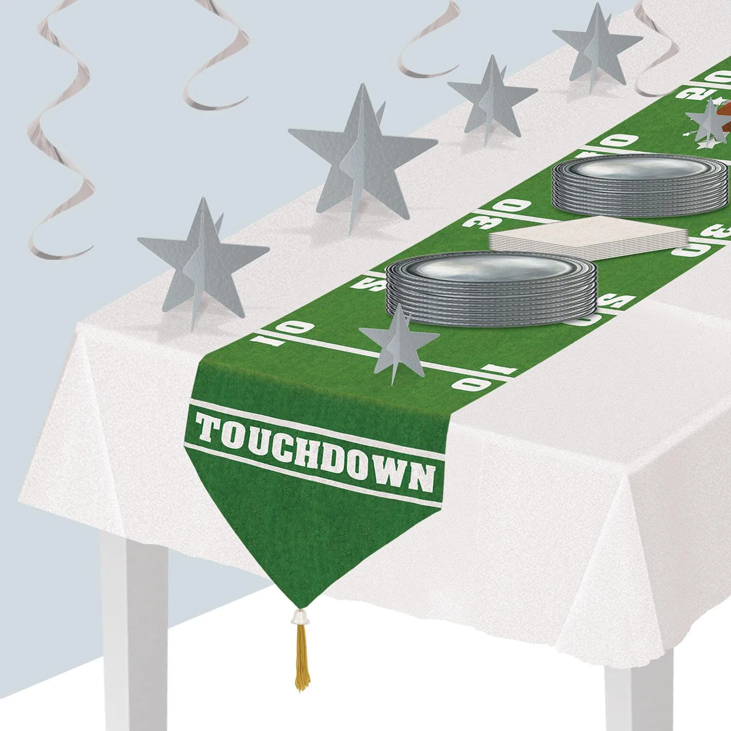 Printed Game Day Football Party Paper Table Runner