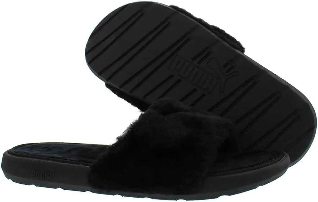 PUMA Unisex-Child Cool Cat Fluffy Slide Sandal