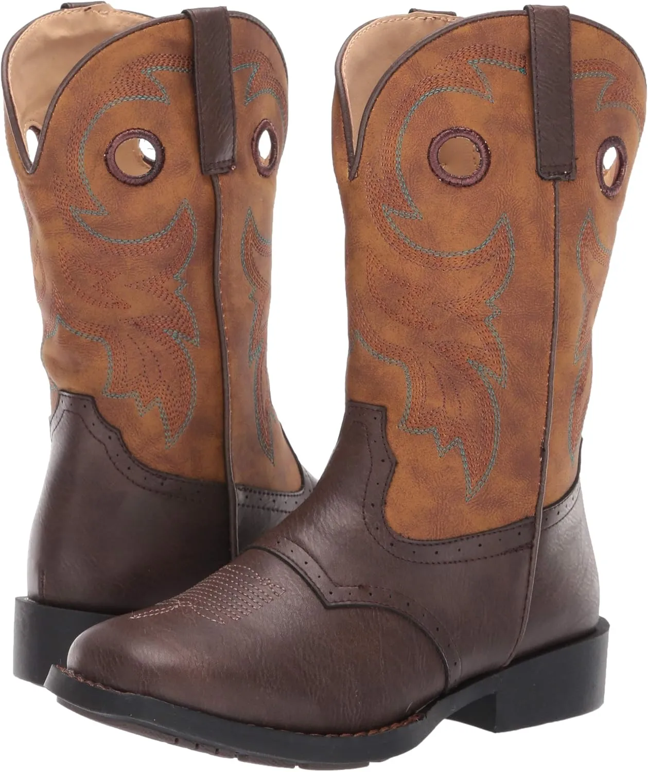 ROPER Little Kids Daniel Square Toe Tan Boots