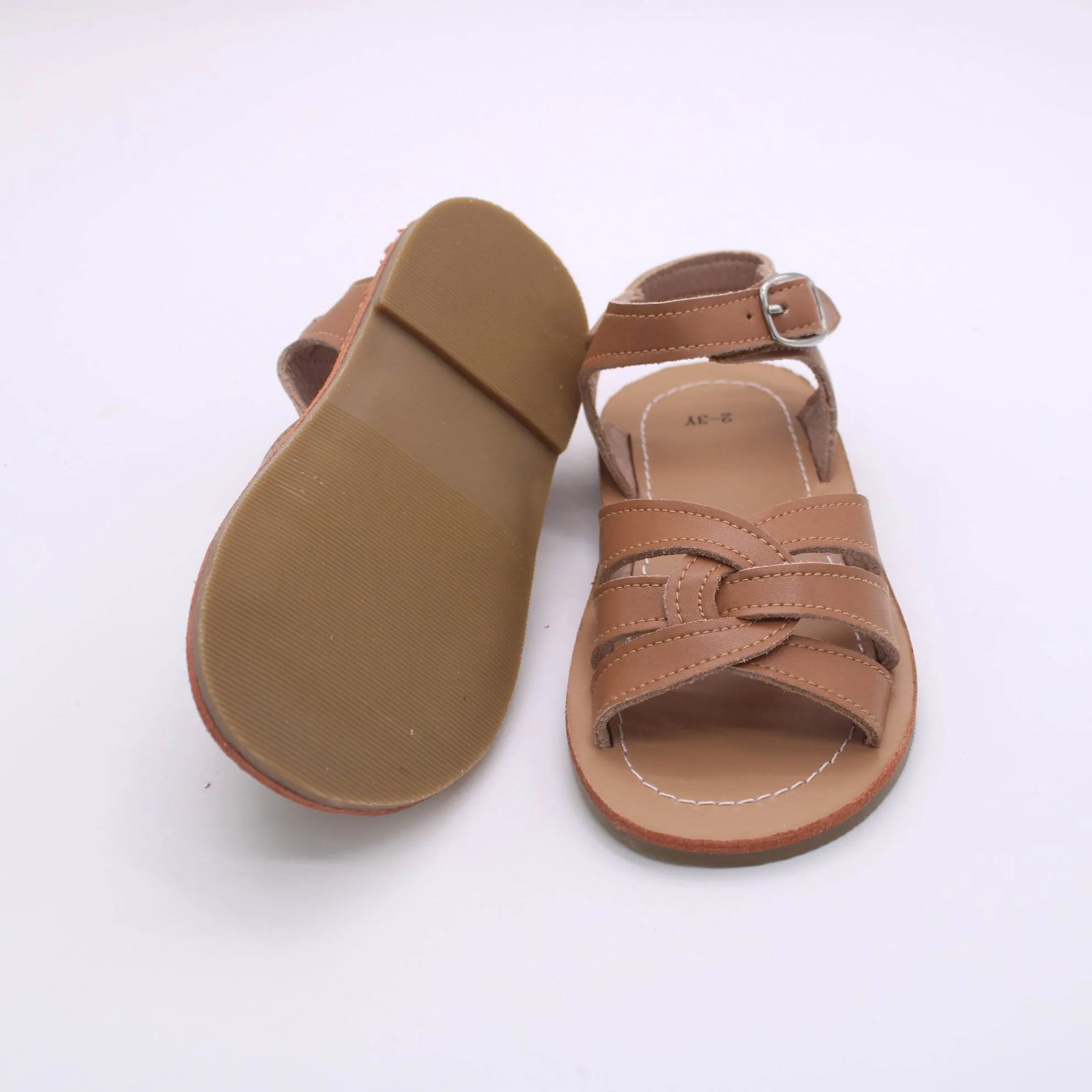 RTS: Vegan Leather Strappy Sandals