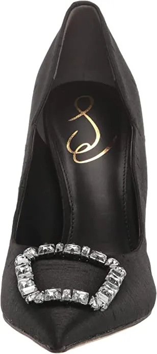 Sam Edelman Harriett Black Pointed Toe Slip On Stiletto Heel Fashion Pumps