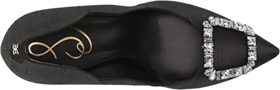 Sam Edelman Harriett Black Pointed Toe Slip On Stiletto Heel Fashion Pumps