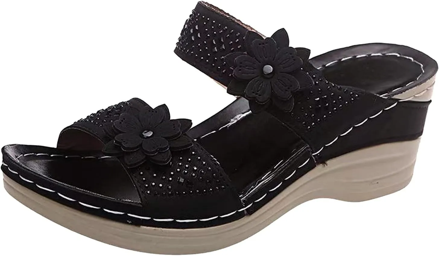 Sandals for Women Dressy Summer, Spring Sandals for Women Comfortable Slippers with Arch Support Sandal Flip Flops