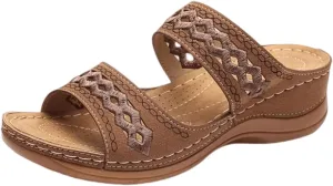 Sandals Women Dressy Summer Flat Cute Casual Beach Shoes Orthotic Flips Flops Arch Support Orthopedic Slippers Slides