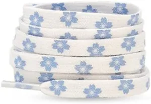 Shoelaces Plate Flat Little Daisies Shoe Laces High-top Canvas Sneakers Sport Running Shoe Strings Outdoor Climbing (Color : Lace3 07, Length : 140CM)