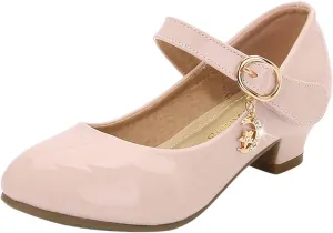 Shoes for Kids,Girls High Heeled Princess Shoes Leather School Students Shoes Children Dress Shoes Cute Shoes Gift