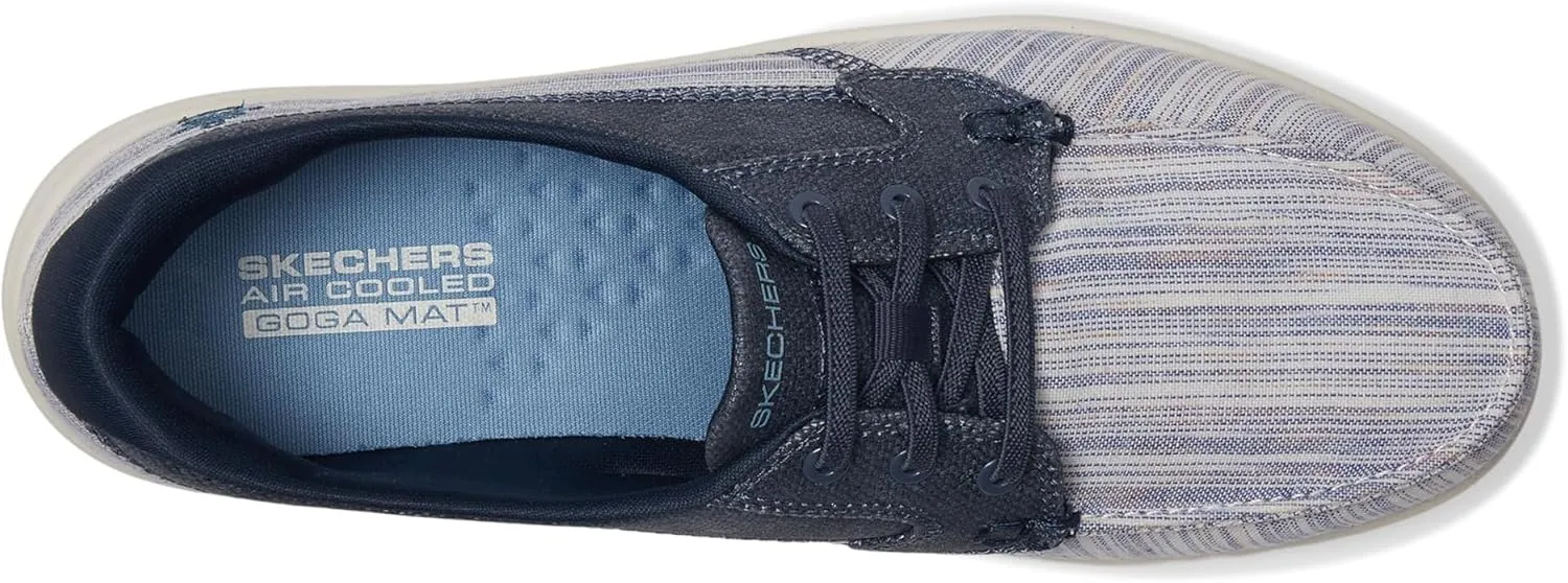 Skechers Women's Striped Canvas Boat Shoe