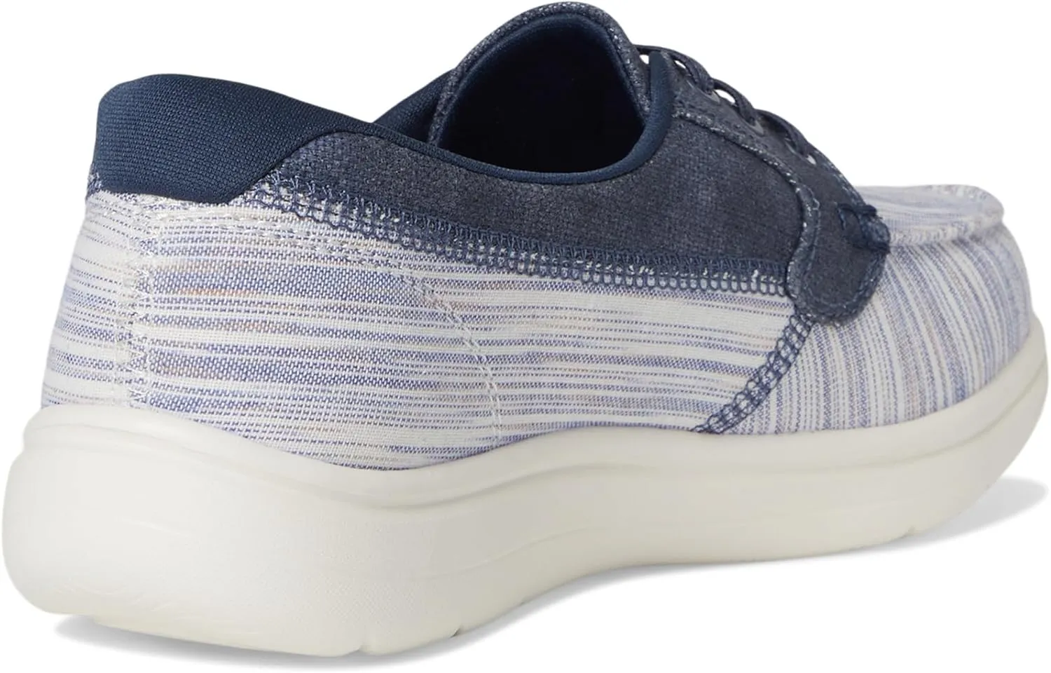 Skechers Women's Striped Canvas Boat Shoe