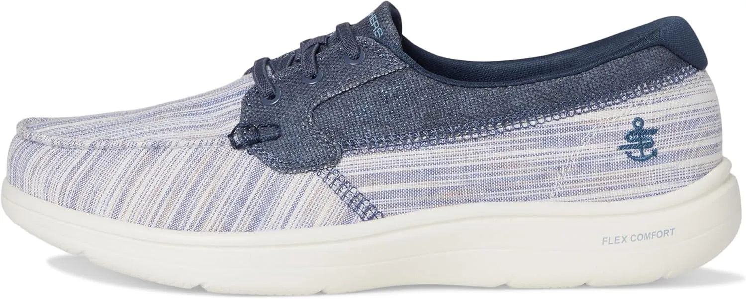 Skechers Women's Striped Canvas Boat Shoe