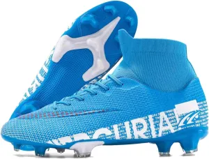 Soccer Cleats Womens Mens Indoor Soccer Shoes Youth Training Boots Lightweight Spikes Football Cleats Non-Slip Baseball & Cleats Soccer Adult AG FG TF Football Boots for Big Boys