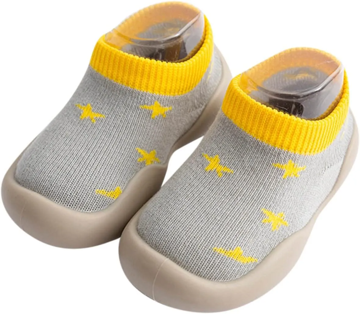 Sock Shoes Toddler,0-3 Years Newborn Boys Girls Cartoon Fleece Warm The Floor Socks Non Slip Prewalker Shoes