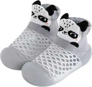 Toddler Baby Sock Shoes,0-3 Years Newborn Boys Girls Summer Cartoon Breathable Mesh Non Slip Prewalker Shoes