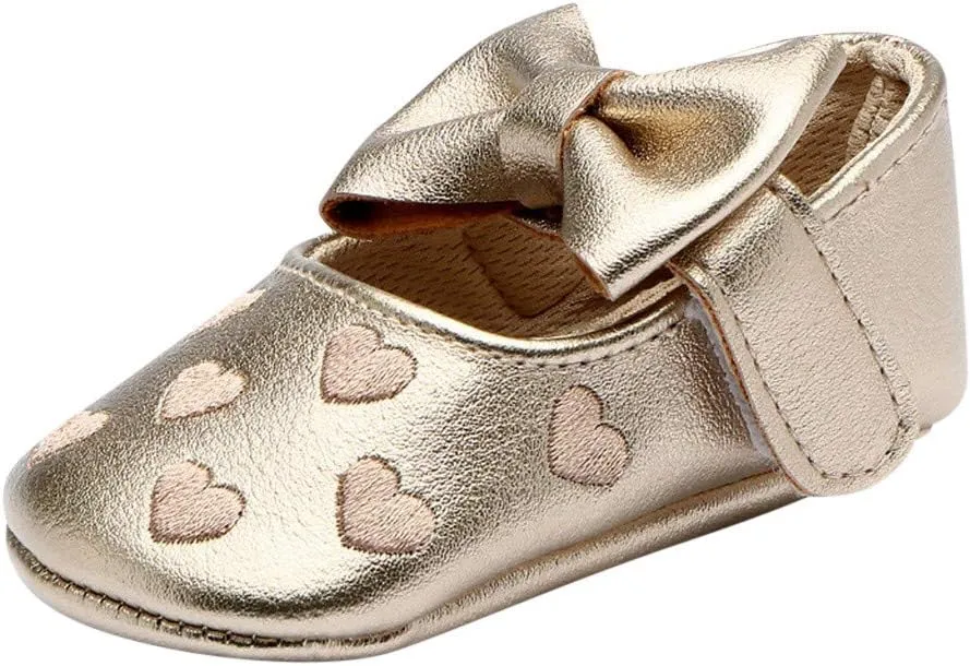 Toddler Girl Dress Shoes Shoes Toddler Baby Girls Soft Toddler Princess Walk Bow First Cute Kid Leather Baby White Shoes