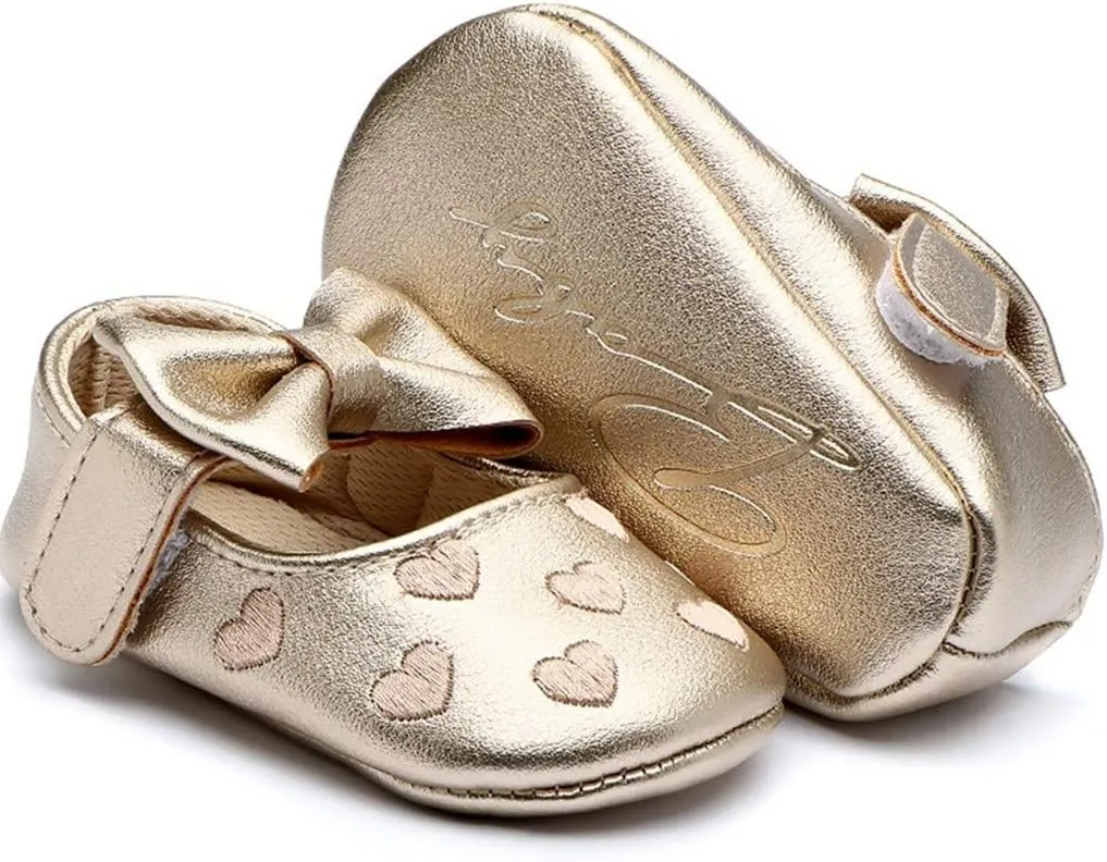 Toddler Girl Dress Shoes Shoes Toddler Baby Girls Soft Toddler Princess Walk Bow First Cute Kid Leather Baby White Shoes