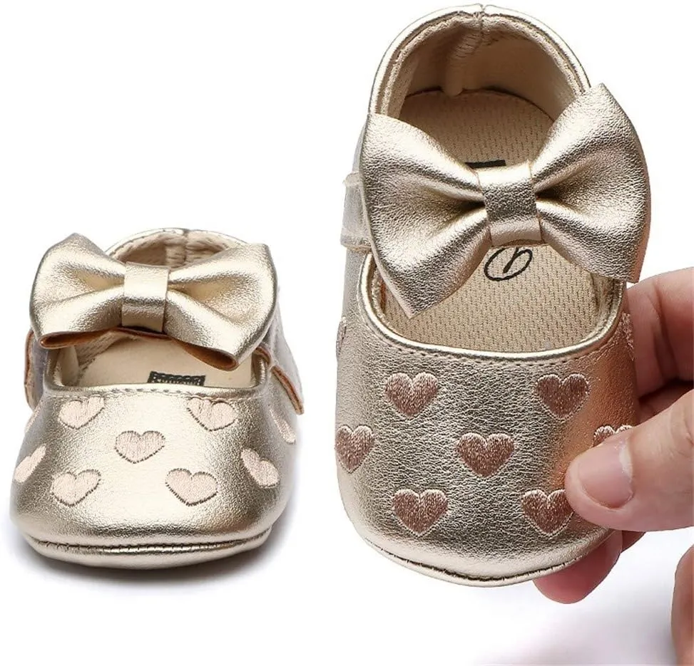 Toddler Girl Dress Shoes Shoes Toddler Baby Girls Soft Toddler Princess Walk Bow First Cute Kid Leather Baby White Shoes